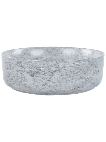 Beliani Waschbecken GUDAR in Grau - (W) 37 x (H) 12 x (L) 37 cm