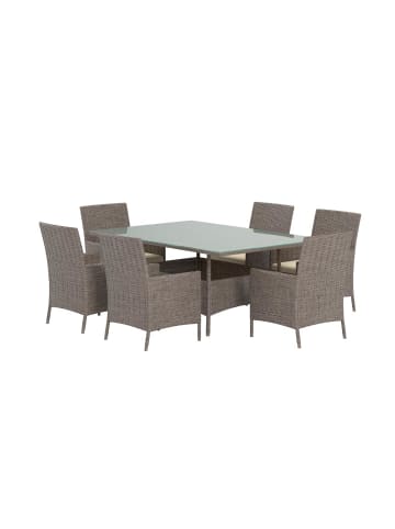 ebuy24 Gartenset Lefkas Braun 90 x 150 cm