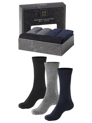 John Devin Businesssocken in 2x schwarz, 2x anthrazit meliert, 2x marine