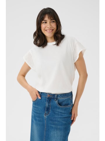 Kaffe Bluse kurzarm KAclaudi Baggy fit in Chalk