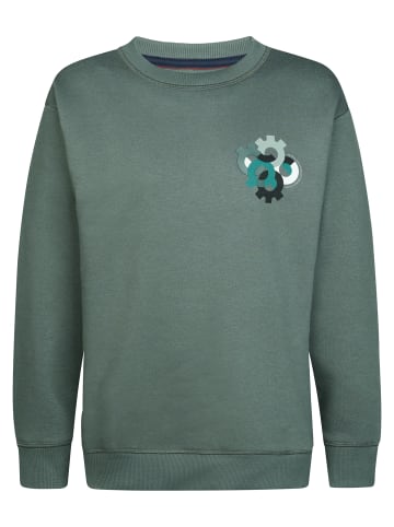 Petrol Industries Lockeres Sweatshirt mit Print Ironbrook in Grün