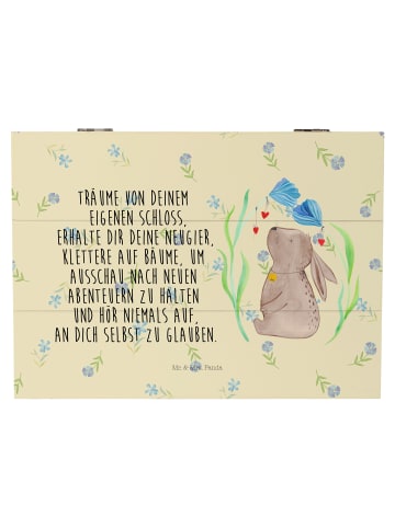 Mr. & Mrs. Panda kiste holz Hase Blume mit Spruch in Blumig