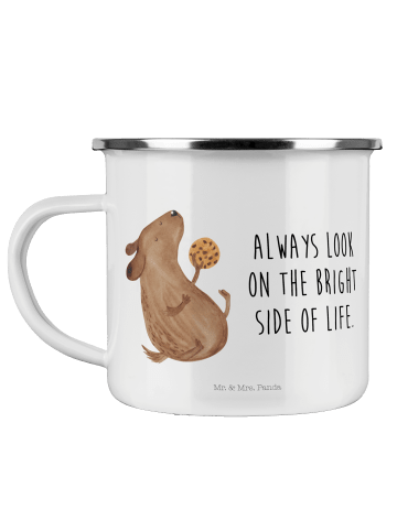 Mr. & Mrs. Panda Teetasse Hund Keks mit Spruch in Weiß