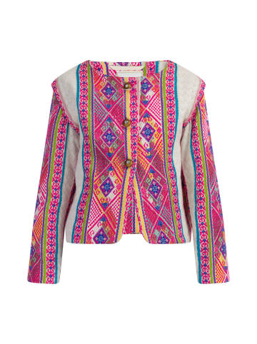 IZIA Mädchen Jacke in Mehrfarbiges Pinkes Ethnomuster