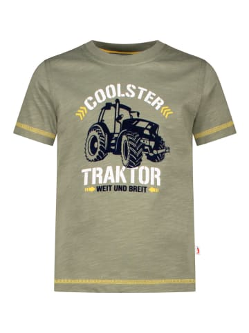 Salt and Pepper  T-Shirt Traktor in Oliv