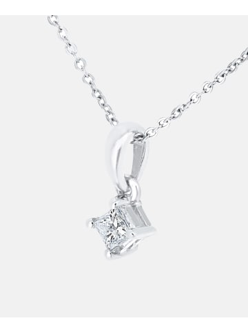 Diamant L'éternel Halskette mit Anhänger aus 375 Weißgold mit 0.1 Karat Diamant