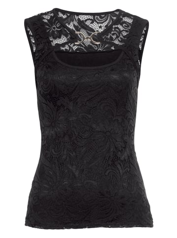 Melrose Spitzentop in schwarz