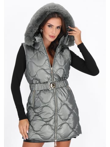 faina Women Vest in sage green