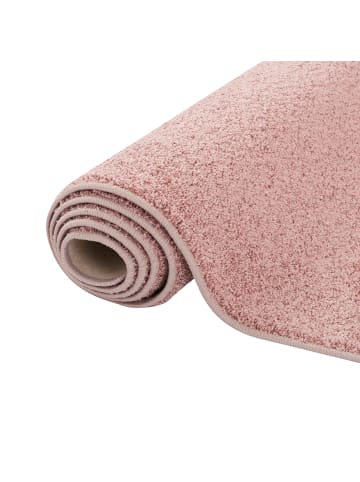 Snapstyle Hochflor Velours Teppich Läufer Mona in Altrosa