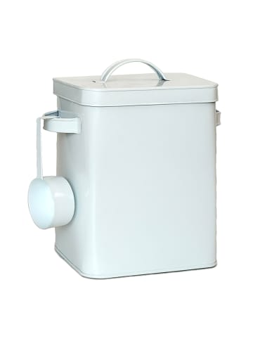 relaxdays Metallbox in Weiß - 6,5 Liter
