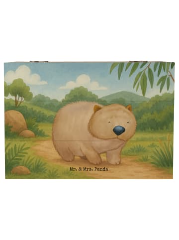 Mr. & Mrs. Panda Aufbewahrungsbox Wombat Design ohne Spruch in Weiß