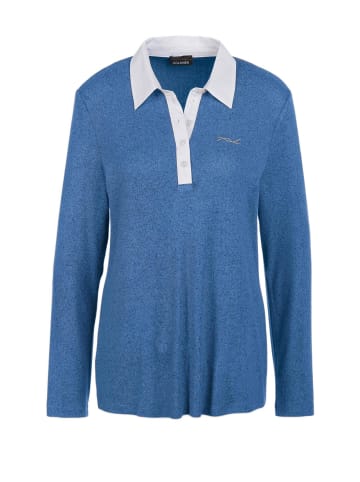 GOLDNER Poloshirt in jeansblau / melange