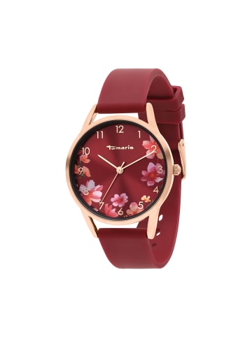 Tamaris Uhr - Sporty Flowers in rot