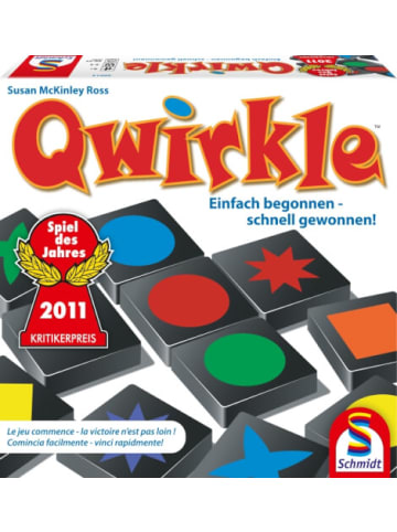 Schmidt Spiele Geschicklichkeitsspiel 49311 Qwirkle, 2 bis 4 Spieler - ab 6 Jahre