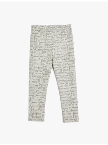 KOTON Leggings in Grau Gemustert