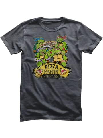 Teenage Mutant Ninja Turtles T-Shirt "Pizza Party With My Bros T-Shirt" in Grau