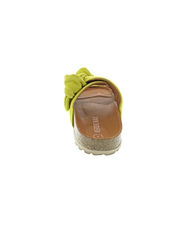 Verbenas Rain Velour Pantolette Gelb