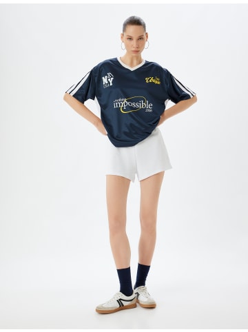 KOTON T-shirt in Marineblau