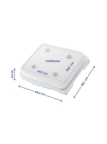 Wenko Bad-Stufe 3er in Weiß