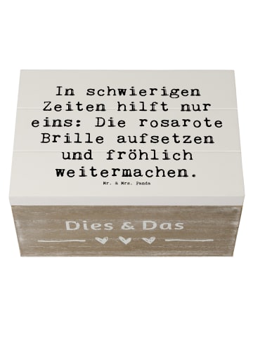 Mr. & Mrs. Panda Geschenkbox Spruch Hoffnung in schwierigen Zeit... in Weiß