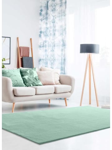 Atticgo Waschbarer Hochflor-Teppich LOFT in grün