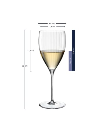 LEONARDO 6er Set Rieslinggläser Poesia in 350 ml in transparent