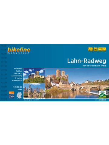 Esterbauer Lahntal-Radweg | Von der Quelle zum Rhein. 251 km, 1:50.000,...