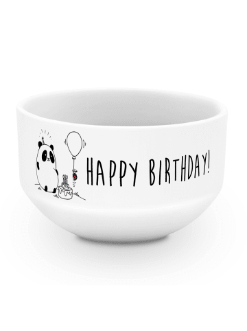 Mr. & Mrs. Panda frühstücksschale Panda Geburtstag mit Spruch in Weiß