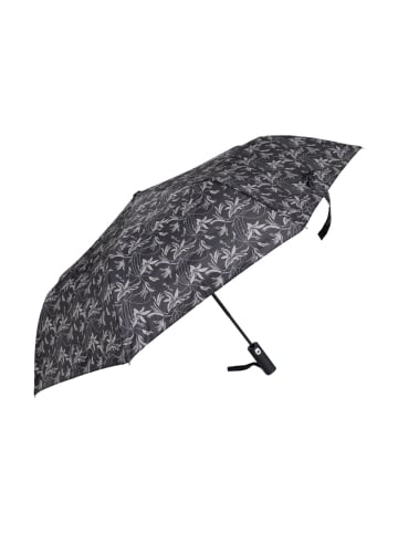 COFI 1453 Teleskop-Taschenschirm mit Schutzhülle Schutz bei Wind und Regen in Schwarz