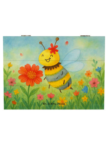 Mr. & Mrs. Panda fotobox Biene Blume Design ohne Spruch in Weiß