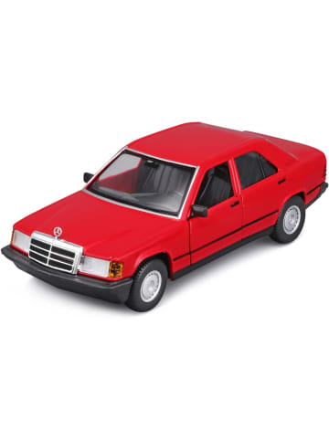 Bburago Modellauto Mercedes 190E ´87, Maßstab 1:24 in rot