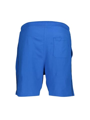 GianMarco Venturi Blaue Baumwoll-Jogging-Shorts