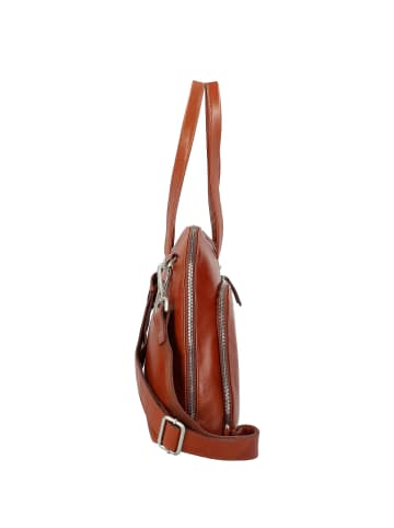 Leonhard Heyden Cambridge Schultertasche Leder 41 cm Laptopfach cognac