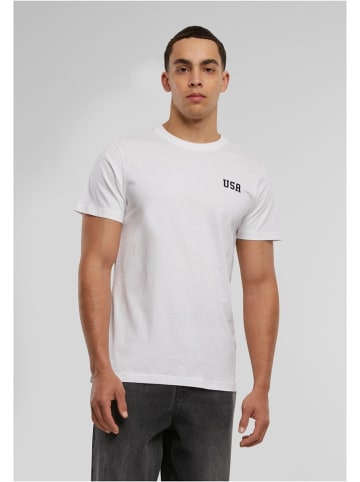 Mister Tee T-Shirt "USA EMB Tee" in Weiß