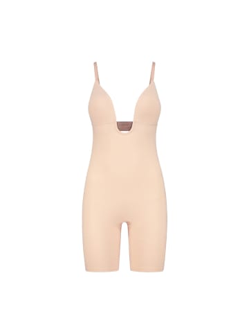 Bye Bra Shaping-Body Sculpting Bodysuit Deep V in Beige