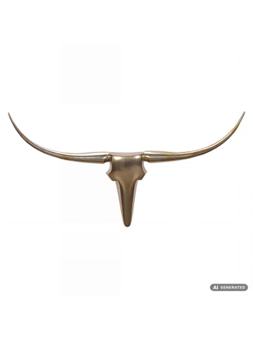 FineBuy Geweih in Gold / Aluminium / 100x6x40