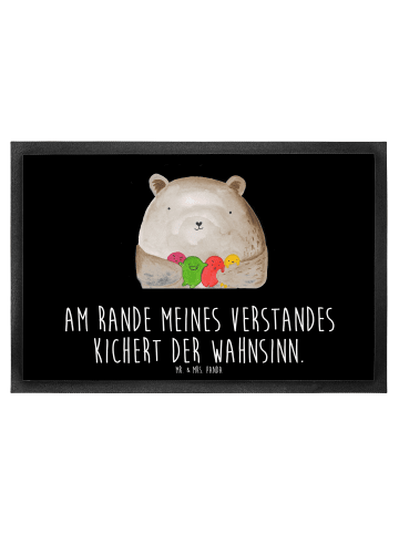Mr. & Mrs. Panda Schmutzmatte Bär Gefühl mit Spruch in Schwarz