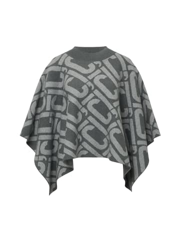 comma Poncho in grau hellgrau - 0001