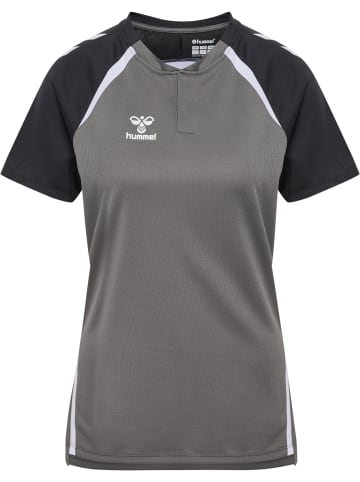 Hummel Druckknopf Polo Hmllead Damen in STEEL GRAY/ASPHALT