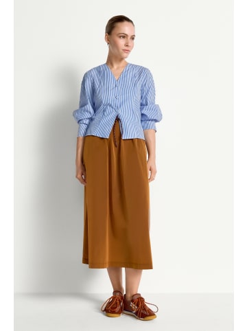 Rich & Royal Midi Rock mit Details in Cinnamon