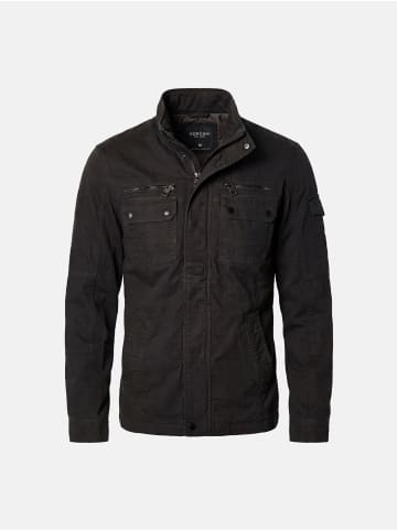 KOROSHI Leichte kurze Baumwolljacke in Schwarz