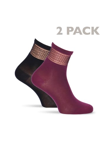 Tamaris Socken in burgundy black