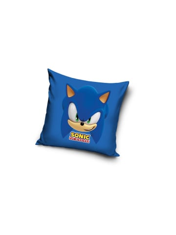 Sonic Kissenbezug 40x40cm – Blue Blur Velours Design