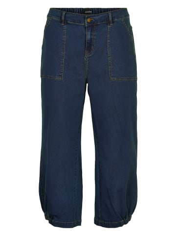 GOZZIP Hose Clara in Dark blue denim