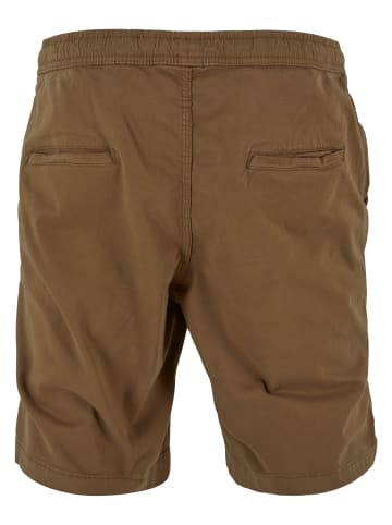 Urban Classics Sweat Shorts in darksand