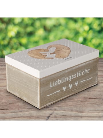 Mr. & Mrs. Panda Aufbewahrungsbox Otter Herz ohne Spruch in Grau Pastell