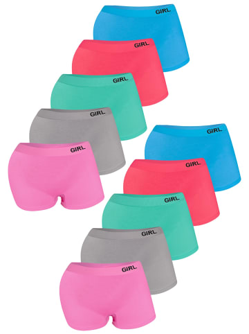 LOREZA 10er Set Pantys - Strass - Bunt 158-170