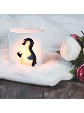 Mr. & Mrs. Panda Kerzenhalter Pinguin Marienkäfer ohne Spruch in Transparent