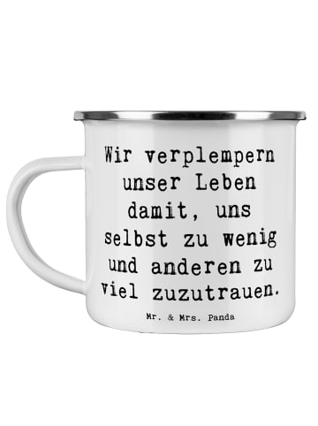 Mr. & Mrs. Panda Teetasse Spruch Leichtigkeit und Vertrauen mit ... in Weiß