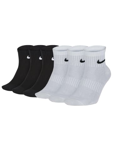 Nike Socken 6er Pack in Schwarz/Weiß
